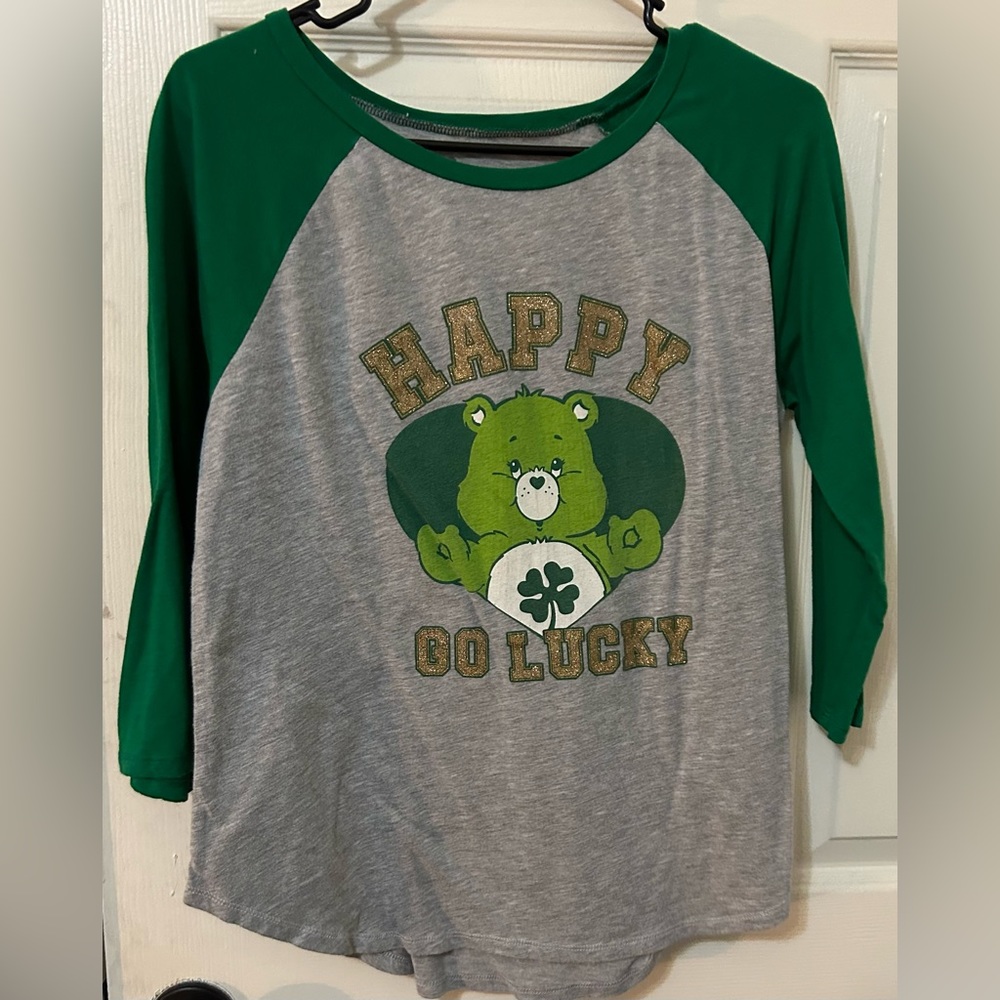 Care bears Lucky Ladies Baseball Tee